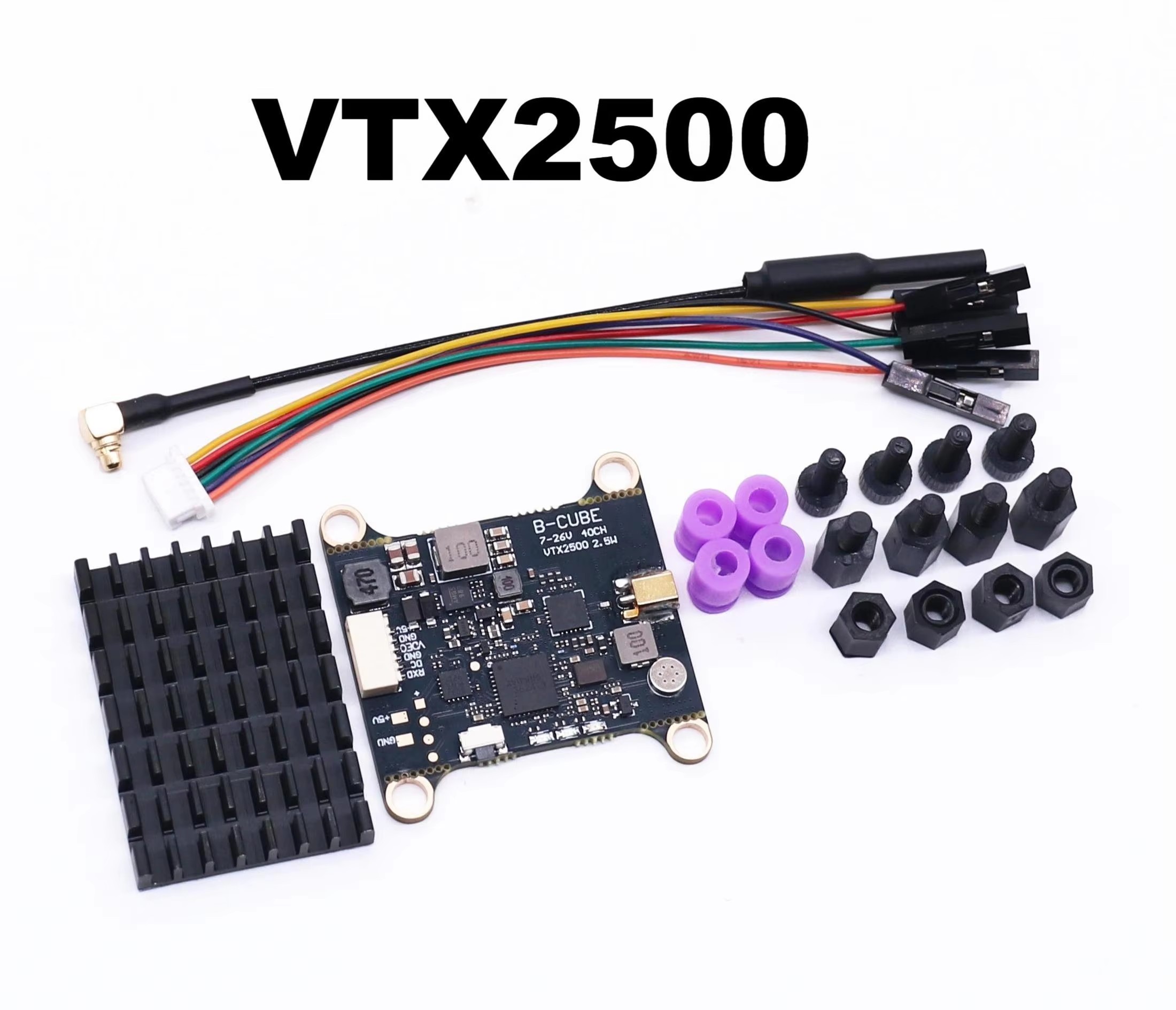 B-CUBE 5.8G VTX 800 1000 1600  - огляд і ціна Geprc Rad Vtx 5.8G 2.5W