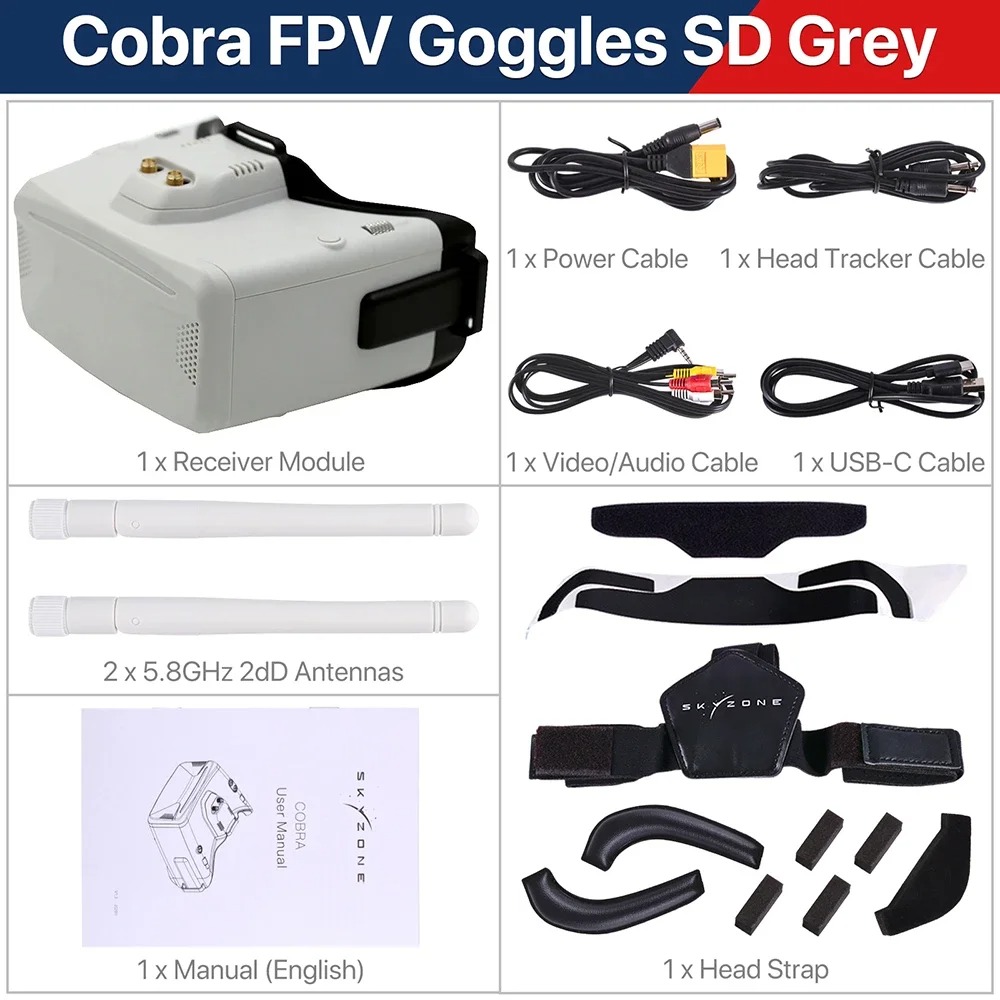 SKYZONE Cobra S X SD FPV Video - огляд і ціна Skyzone Sky04O Pro Fpv Goggles